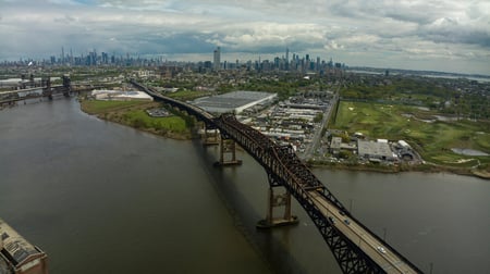 Aerial view of Kearny New Jersey