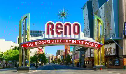 Reno city sign